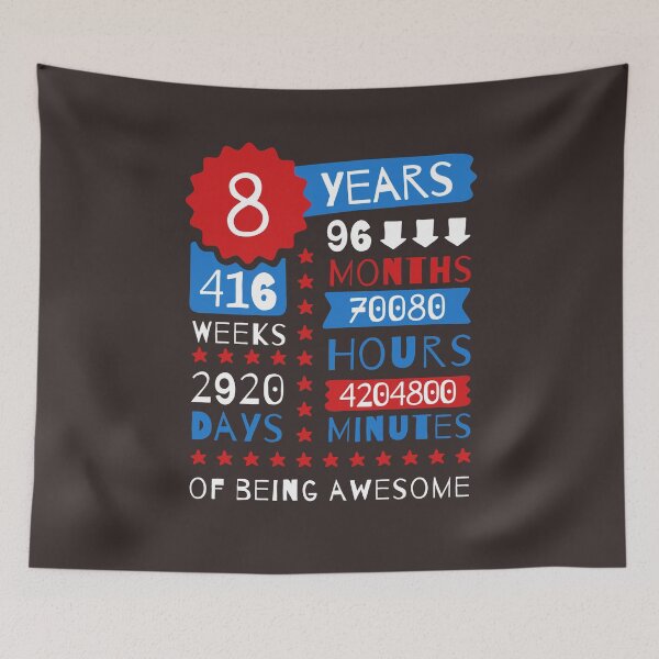 Item preview, 8 Years Of Being Awesome - Comical 8th Birthday Gift Ideas For Kids designed and sold by MemWear.