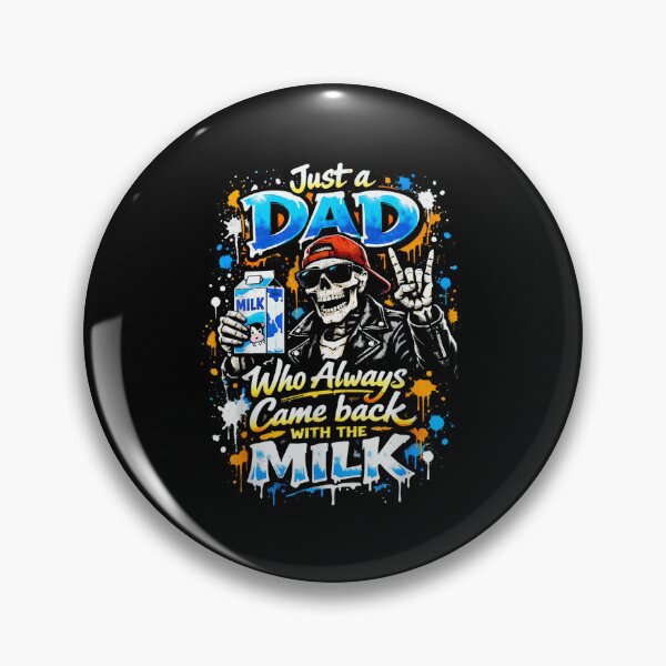 Item preview, Skeleton Papa Just A Dad Who Always Came Back With The Milk Father's Day designed and sold by clarabersetart.