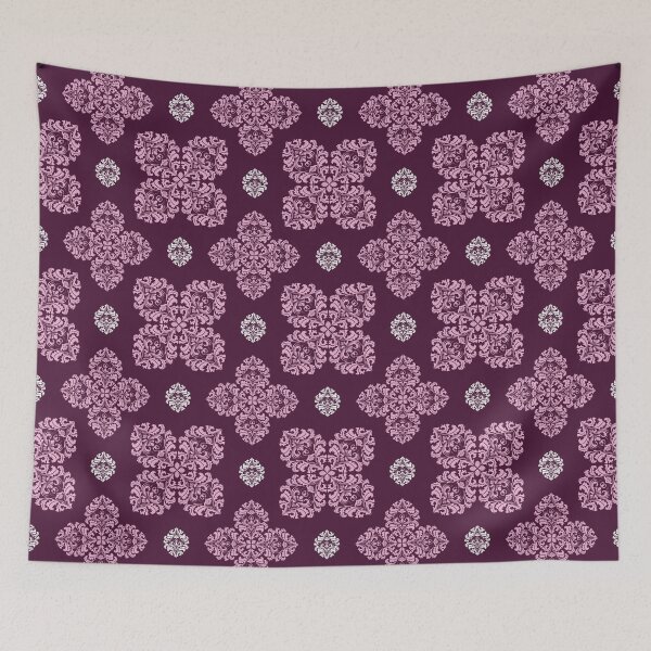 Item preview, Luxury Purple Damask Seamless Pattern designed and sold by PowerAntShop.