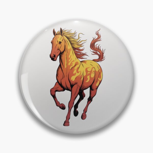 Item preview, a majestic horse rendered in a flame-like style designed and sold by 123ks.