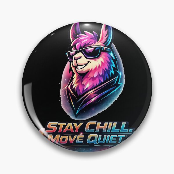 Item preview, Cool Llama Sunglasses Neon Art – Stay Chill Move Quiet Illustration designed and sold by anamul43.
