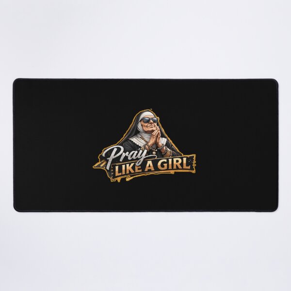 Item preview, Pray Like a Girl – Bold Urban Faith Retro Design designed and sold by Mosogoloso.