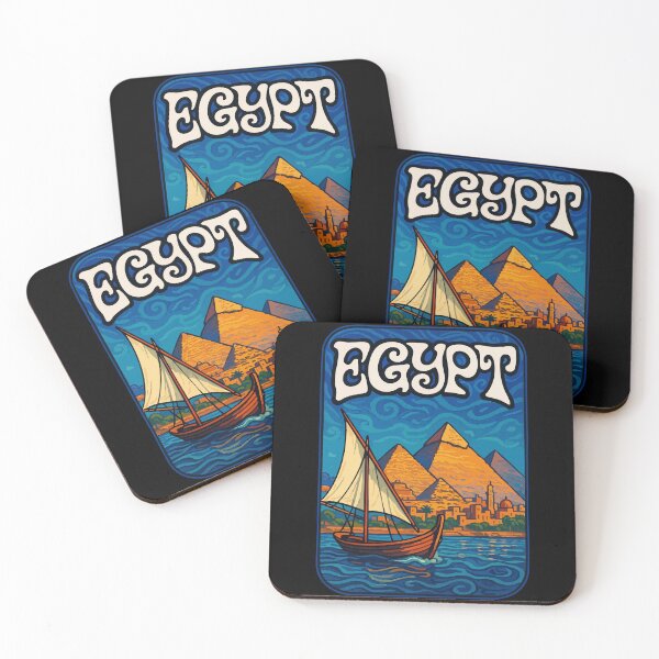 Item preview, Egypt Piramids Retro Travel designed and sold by TomFrontierArt.