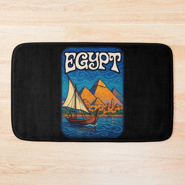 Item preview, Egypt Piramids Retro Travel designed and sold by TomFrontierArt.