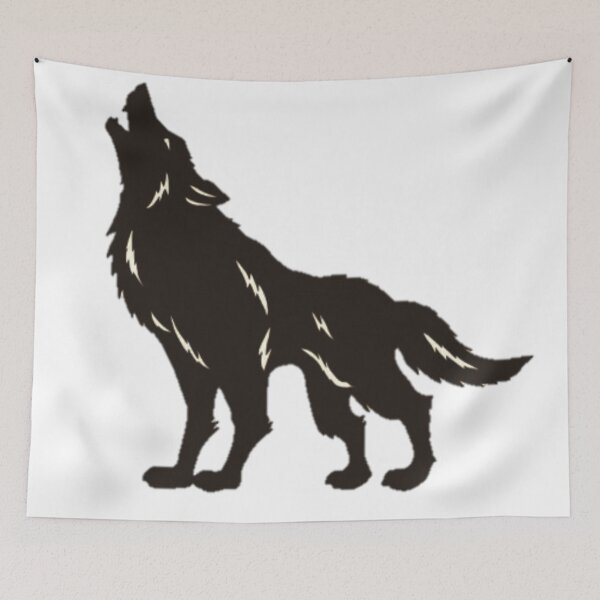 Item preview, Howling Wolf illustration designed and sold by NoxLand.