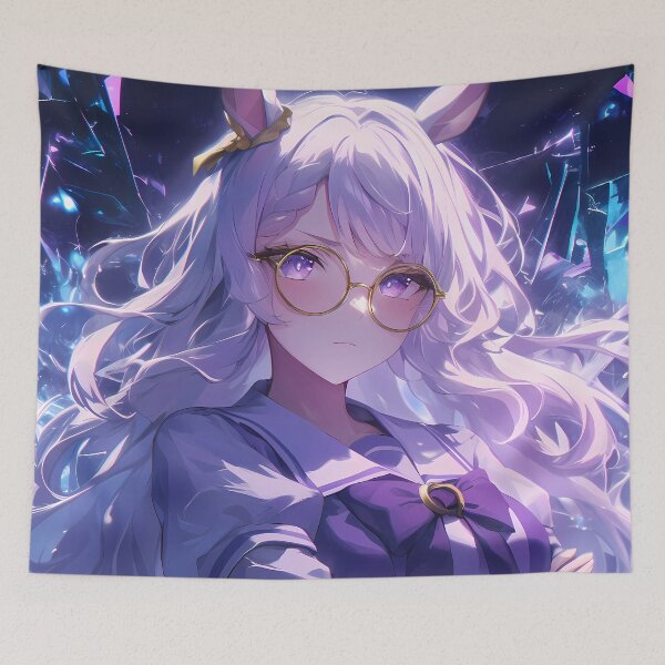 Item preview, Biwa Hayahide Uma Musume Pretty Derby Glasses Cool Shards Aura designed and sold by 108Recordings.