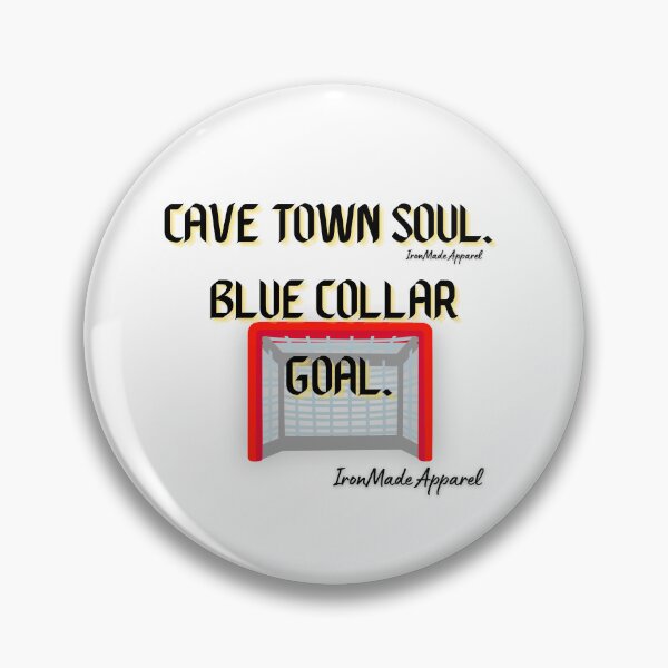 Item preview, Cave Town Soul Blue Collar Goal Shirt – Welder Mechanic Miner Construction Trucker Tee designed and sold by IronMade Apparel.