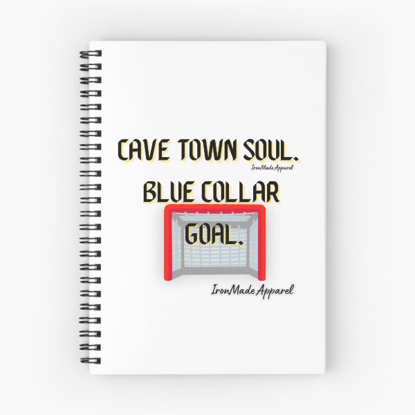 Item preview, Cave Town Soul Blue Collar Goal Shirt – Welder Mechanic Miner Construction Trucker Tee designed and sold by IronMade Apparel.