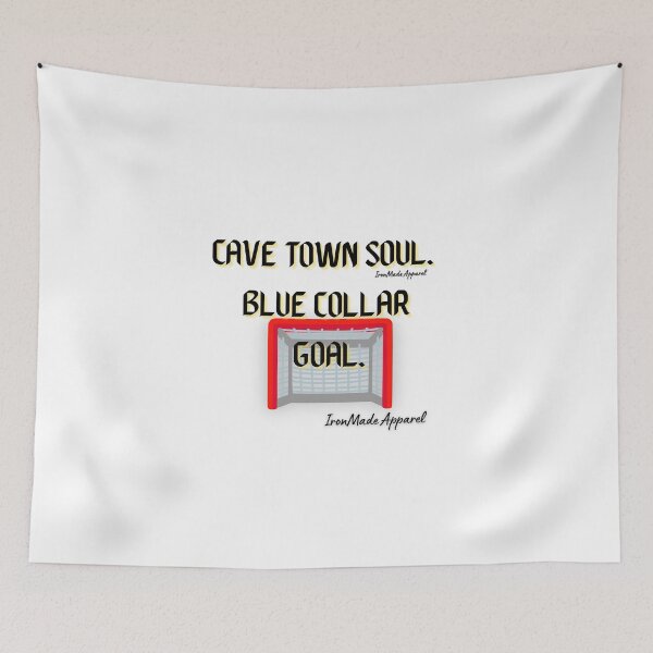 Item preview, Cave Town Soul Blue Collar Goal Shirt – Welder Mechanic Miner Construction Trucker Tee designed and sold by IronMade Apparel.