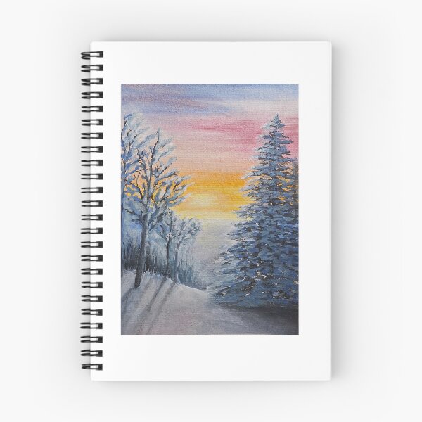 Item preview,  Warm Winter Sunset Landscape designed and sold by CoriAlexiArt.