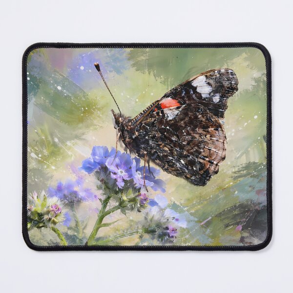Item preview, Red Admiral on a Flower designed and sold by cuprum.
