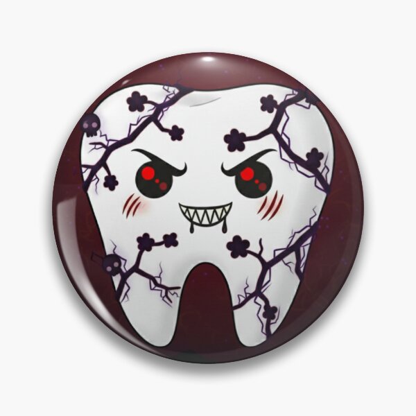 Item preview, Dark Kawaii Evil Tooth- Pastel Goth Dental Art designed and sold by MBBialyPiksel.