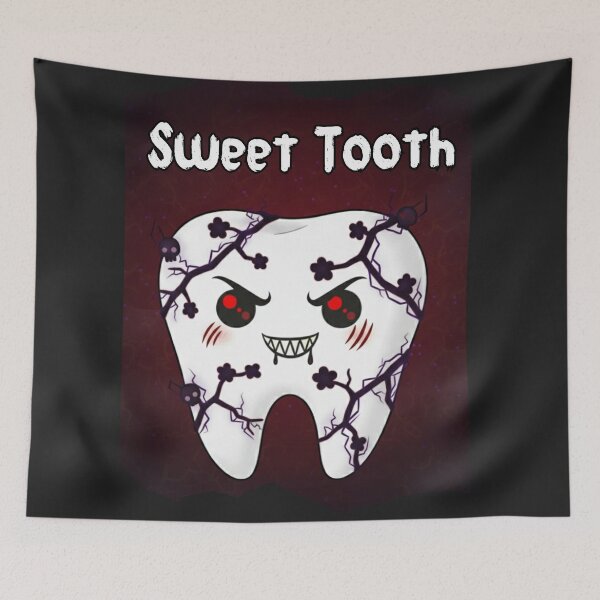 Item preview, Dark Kawaii Evil Tooth- Pastel Goth Dental Art designed and sold by MBBialyPiksel.