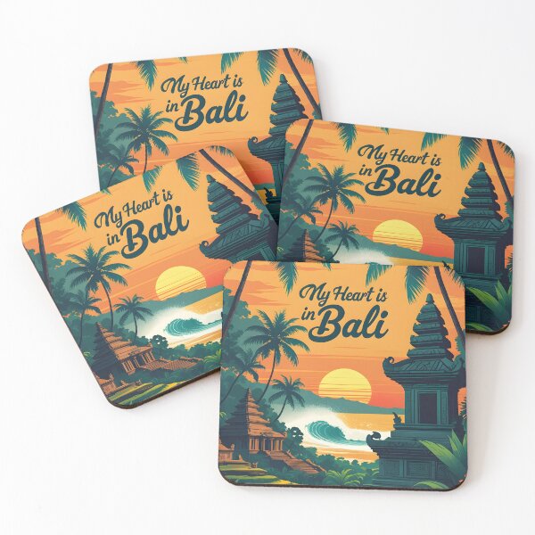 Item preview, temple Bali tropical sunset indonesia travel beach vibes summer sea  designed and sold by MapSoul.