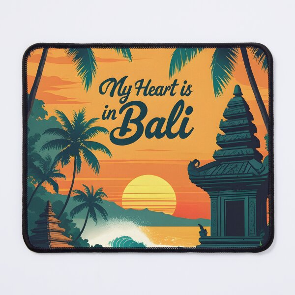Item preview, temple Bali tropical sunset indonesia travel beach vibes summer sea  designed and sold by MapSoul.
