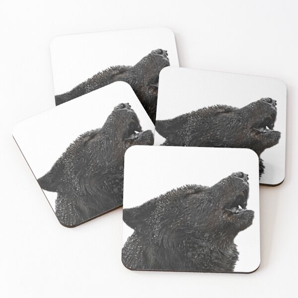 Item preview, Beautiful Howling Black Wolf Design designed and sold by NoxLand.