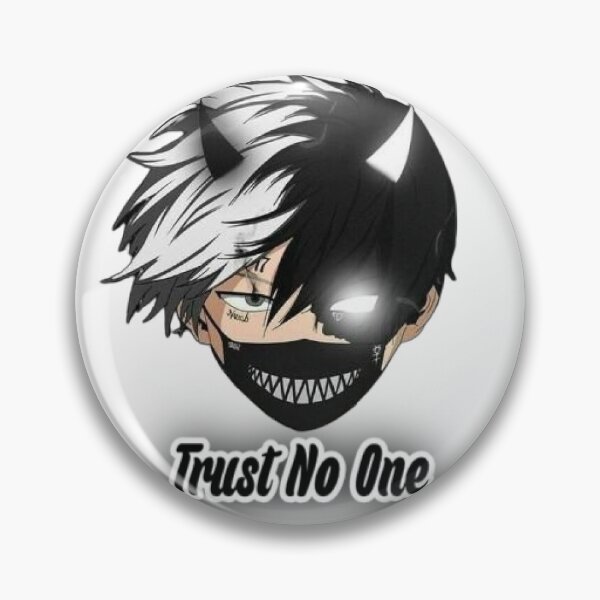Item preview, Trust No One - Edgy Dark Anime Boy with Mask and Horns designed and sold by WalidRhedifa.