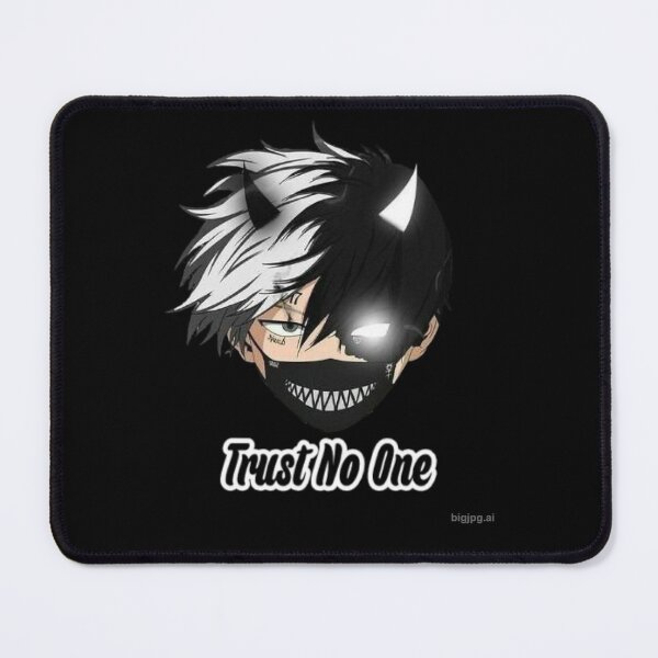Item preview, Trust No One - Edgy Dark Anime Boy with Mask and Horns designed and sold by WalidRhedifa.