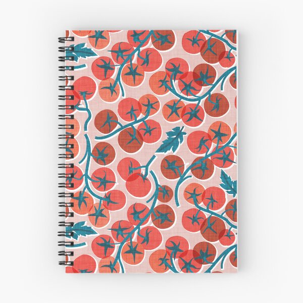 Item preview, Tomato vine picnic - pink background all red and orange tomatoes designed and sold by SelmaCardoso.