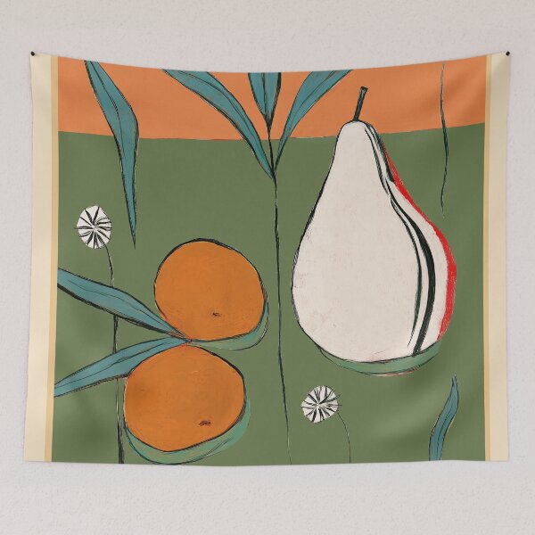 Item preview, Abstract Pear and Orange Art designed and sold by Branka Kodzoman.