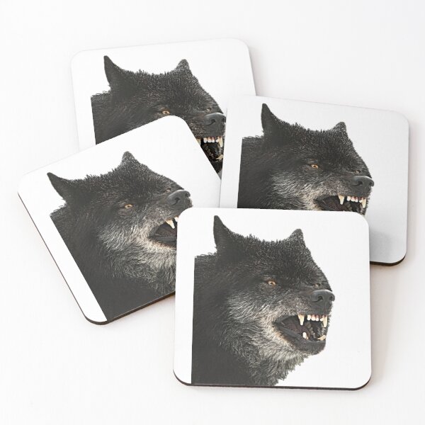 Item preview, Beautiful Black Wolf Design designed and sold by NoxLand.
