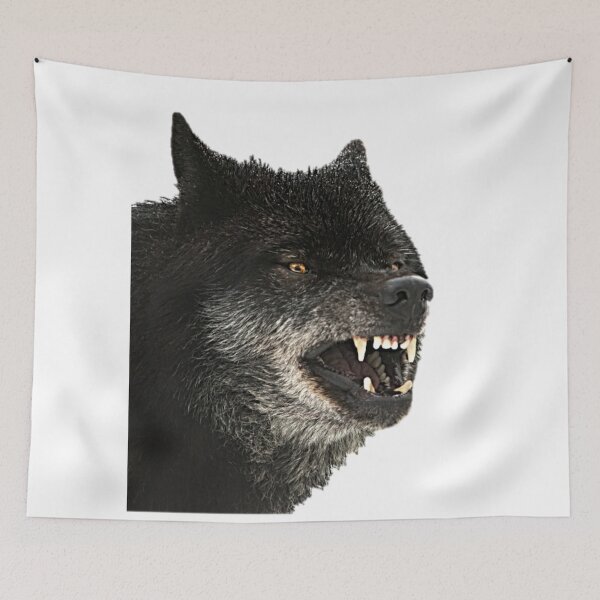 Item preview, Beautiful Black Wolf Design designed and sold by NoxLand.