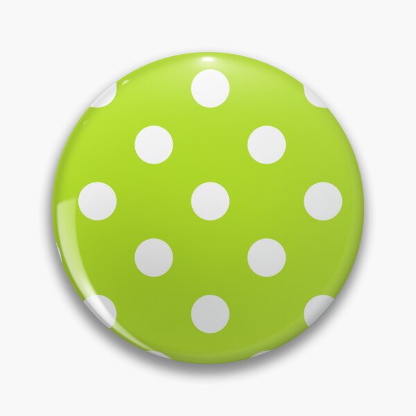 Item preview, White Polka Dots on Neon Lime Green  designed and sold by POLKAIWERX.