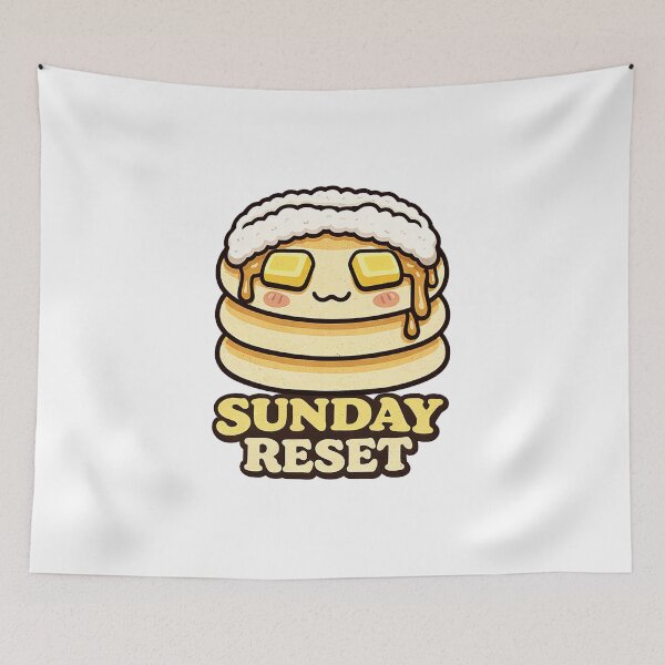 Item preview, Sunday Reset Pancake – Cute Spa Breakfast Self Care designed and sold by Samuel	 Collings.