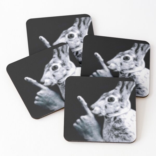 Item preview, Uncanny Rabbit (Low Res) designed and sold by Fire TheMann.