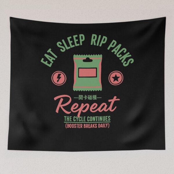 Item preview, Eat Sleep Rip Packs Repeat trading card designed and sold by LuminOrb.