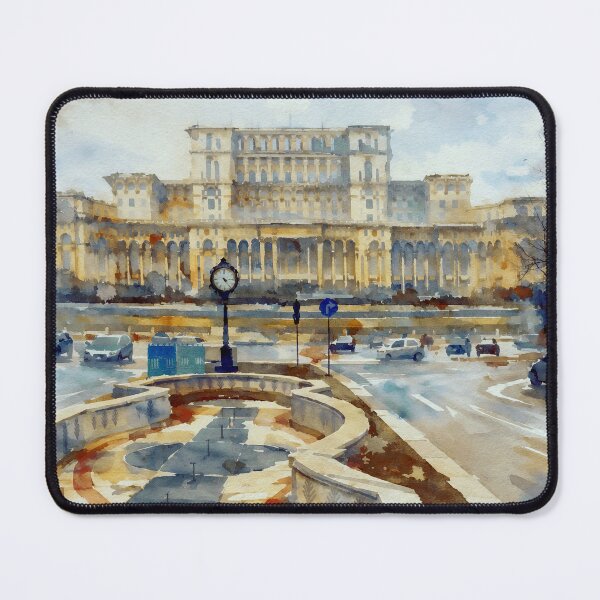 Item preview, Bucharest Parliament Palace Watercolor designed and sold by caracatita75.