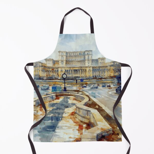 Item preview, Bucharest Parliament Palace Watercolor designed and sold by caracatita75.