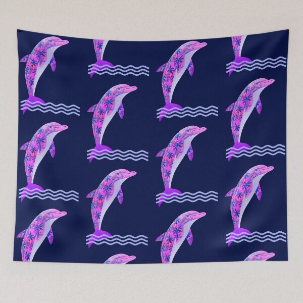 Item preview, Caribbean Pink Dolphin | Tribal Spirit Sea Art designed and sold by WestIndigo.