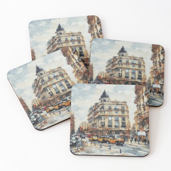 Item preview, Barcelona Via Laietana Watercolor designed and sold by caracatita75.