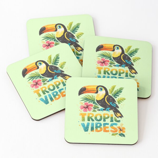 Aperçu de l'œuvre Ambiance tropicale avec un toucan créée et vendue par SergeyDigital.
