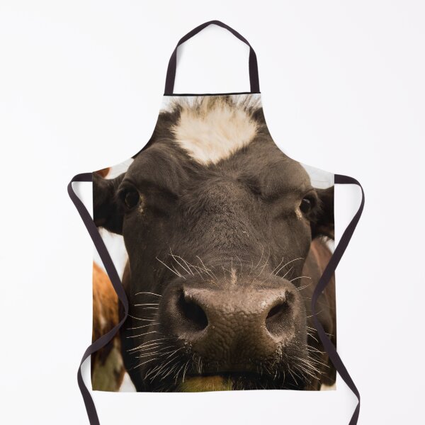 Item preview, Curious Black and White Cow Close Up Photography designed and sold by StSDigs.
