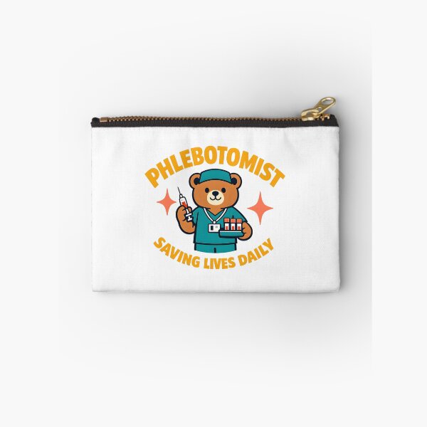 Item preview, Phlebotomist Saving Lives Daily – Cute Bear Phlebotomy Design designed and sold by ClinicalHubs.