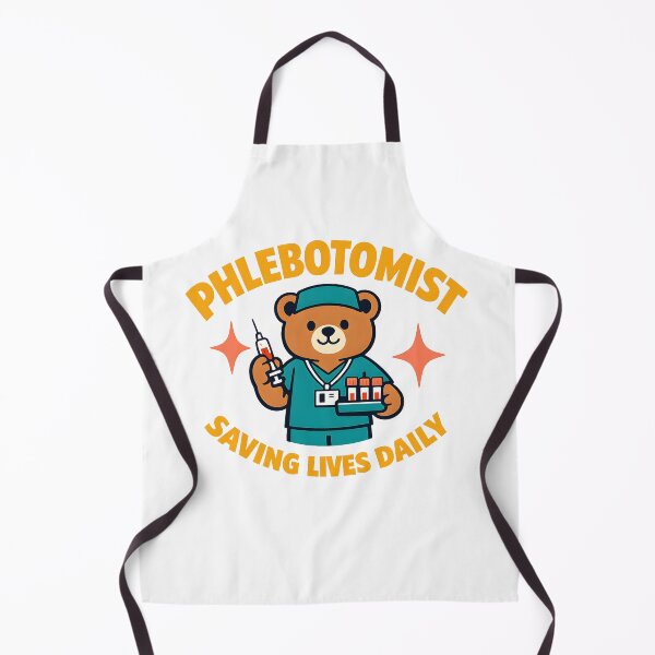 Item preview, Phlebotomist Saving Lives Daily – Cute Bear Phlebotomy Design designed and sold by ClinicalHubs.