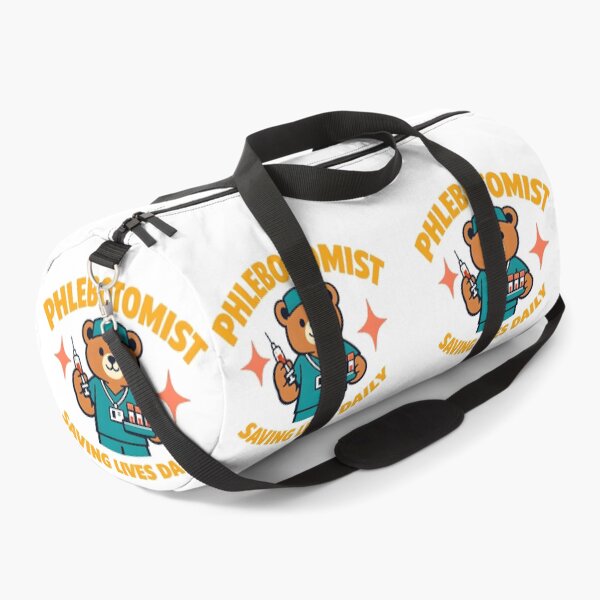 Item preview, Phlebotomist Saving Lives Daily – Cute Bear Phlebotomy Design designed and sold by ClinicalHubs.