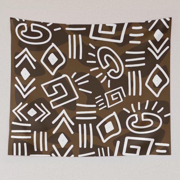 Item preview, Malian Earth Fabric: Ethnic Design Sienna Earth designed and sold by Wolagno.