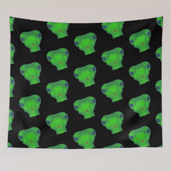 Item preview, Fantasy Animal in Green with Red Lips designed and sold by pixperienz4u.