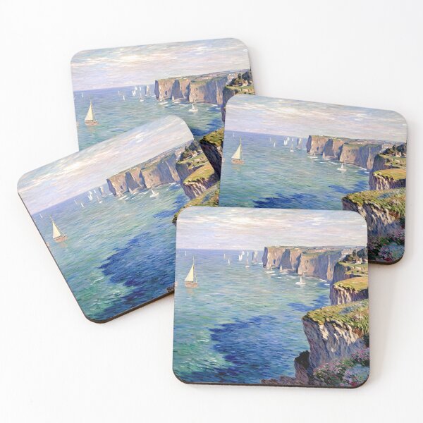Item preview, Cliff at Grainval near Fécamp: Rugged Normandy Coastal Cliff  designed and sold by artdesignsnow.