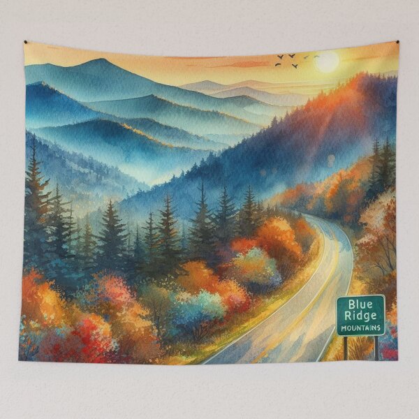 Item preview, Landscape Blue Ridge Mountains designed and sold by clarkfraser.