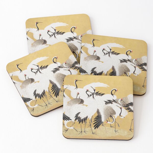 Item preview, Japanese Flock of Cranes by Ishida Yutei designed and sold by pick-me-art.