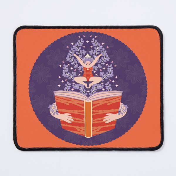 Item preview, The reading fairy, purple background designed and sold by WONDERPRINTVALLEY.
