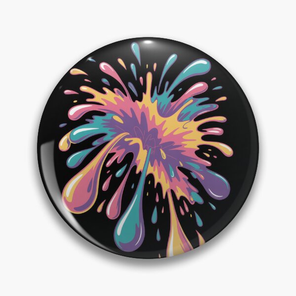 Item preview, Holi Festival Glossy Color Splash Shirt | 3D Paint Explosion Color Run Festival of Colors Spring Tee designed and sold by DarylWelsh2024.