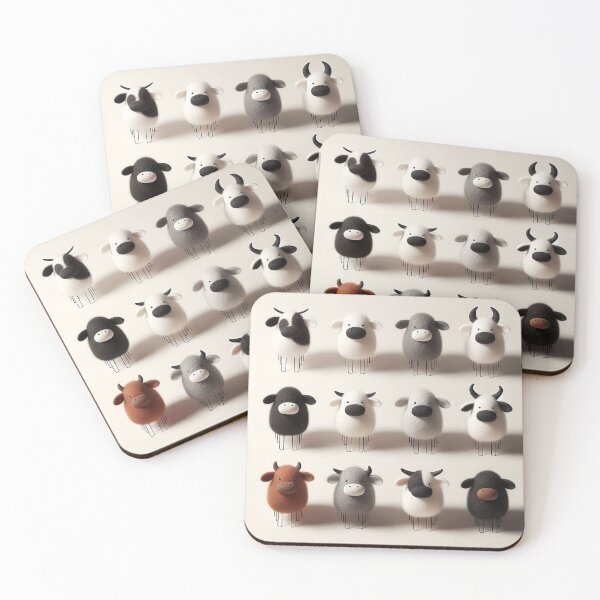 Item preview, The Minimal Moo with Slender Legs  designed and sold by Vanich-Panich.