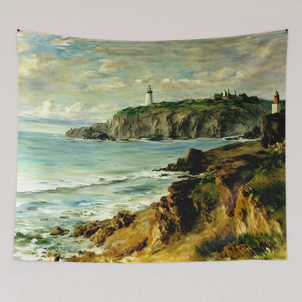 Item preview, Cliff at Sainte-Adresse designed and sold by artdesignsnow.