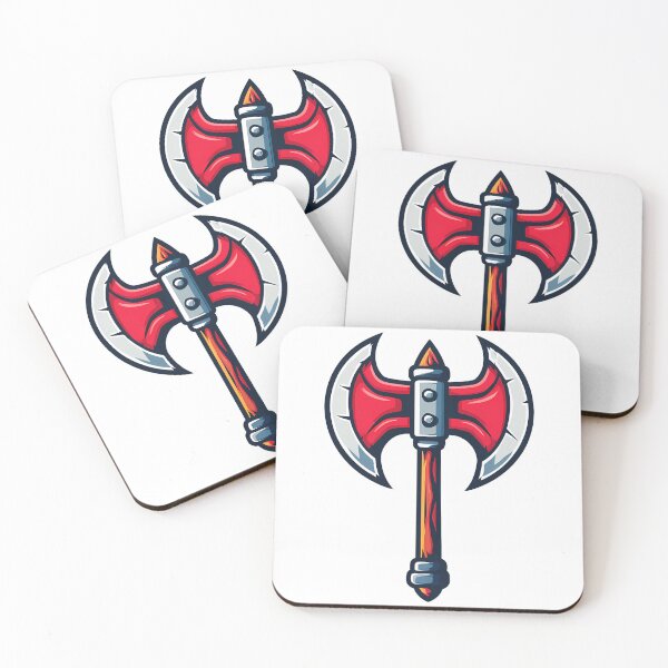 Item preview, Epic Red Battle Axe Fantasy Weapon - Flaming Warrior Art Print designed and sold by DesignArtist.ia.