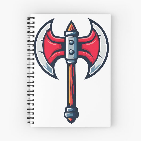 Item preview, Epic Red Battle Axe Fantasy Weapon - Flaming Warrior Art Print designed and sold by DesignArtist.ia.